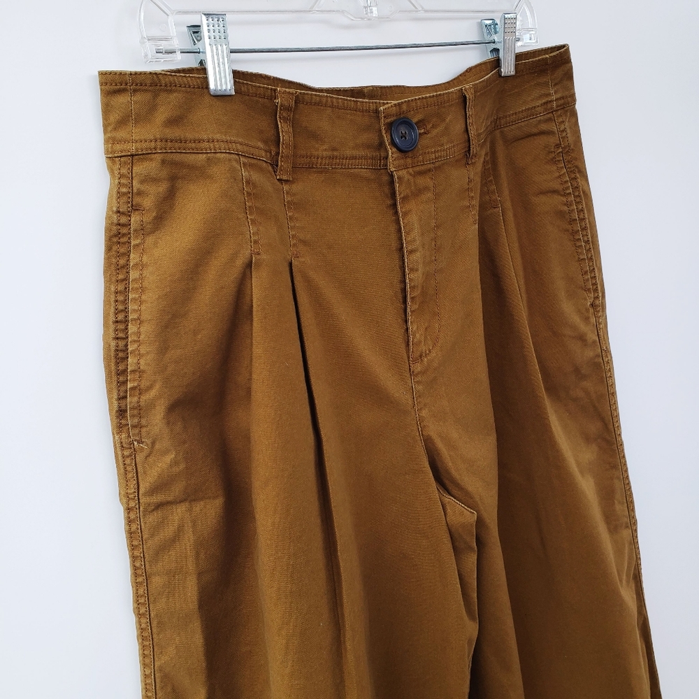 Madewell Pleated High Waist Wide Leg CropPant 12 - Picture 11 of 14